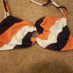 👙 Orange/Blue Victoria's Secret Bikini top
